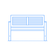 Furniture Benches Ikea Applaro Bench Backrest Sticker Svg Vector, Free Vectors File